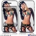 iPhone 4 Decal Style Vinyl Skin - Jenny Poussin Army 05 (DOES NOT fit newer iPhone 4S)