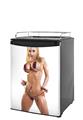 Kegerator Skin - Jenny Poussin Chain Bikini 01 (fits medium sized dorm fridge and kegerators)