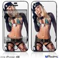 iPhone 4S Decal Style Vinyl Skin - Jenny Poussin Army 05